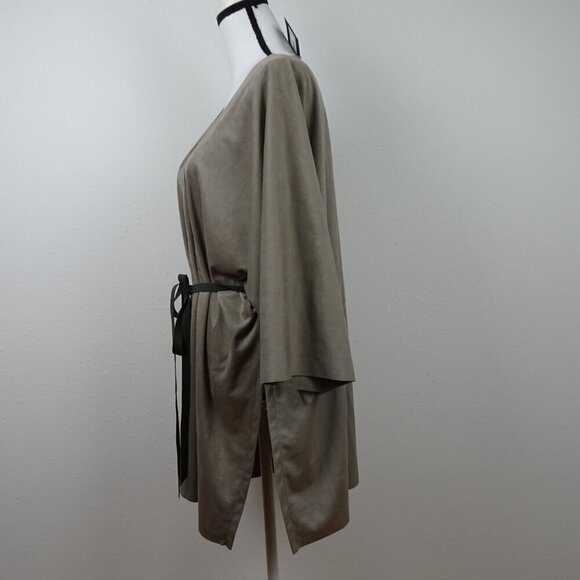 Bryn Walker Open Front Cardigan Women's Plus Size 1X Gray Open Front Made in USA - Picture 7 of 12